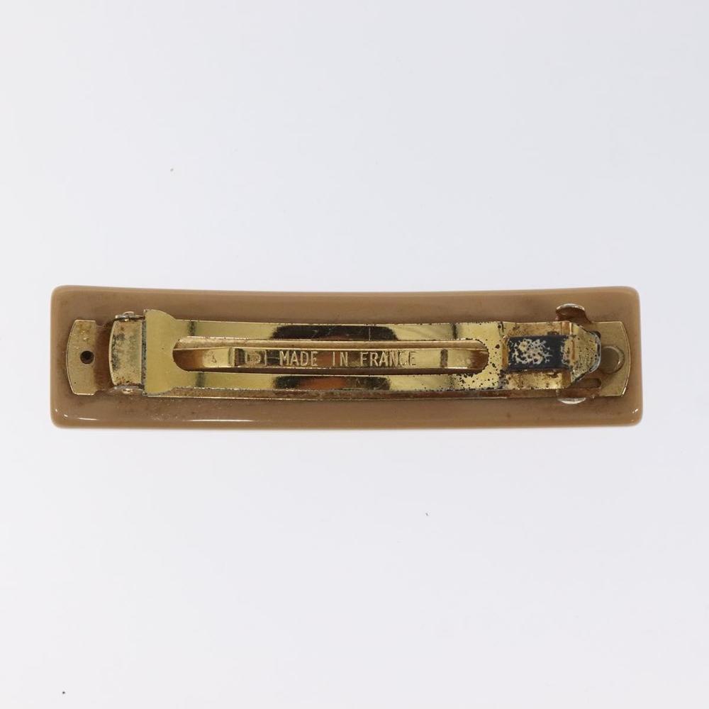 LOUIS VUITTON Baretta Anclusion Hair Clip metal Beige M65305 LV Auth bs26289 - Picture 3 of 7